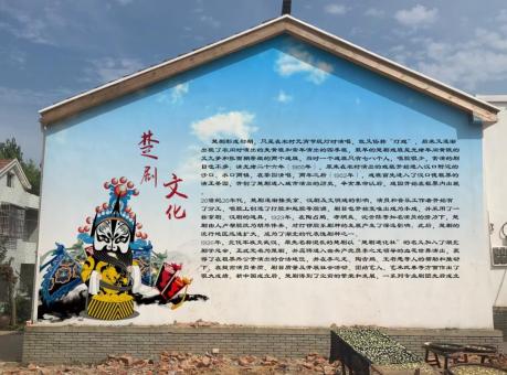 石渠如何进行墙体彩绘制作