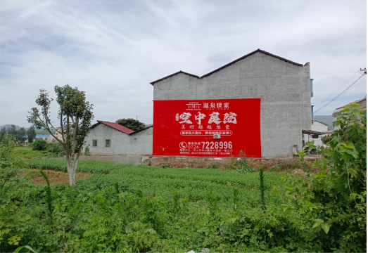 石渠做墙体广告的意义